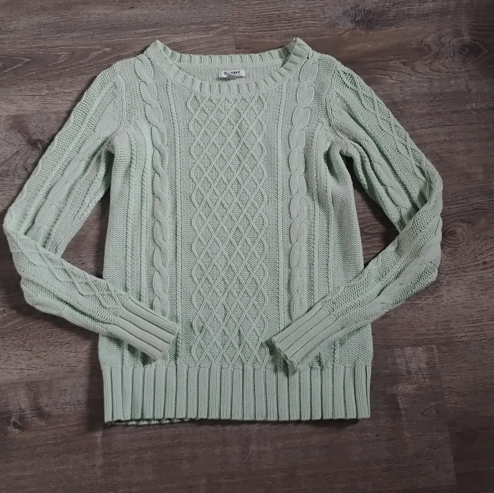 Old Navy Cable Knit Crewneck Sweater - Size S